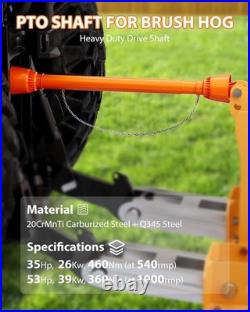 Durable PTO Drive Shaft for Brush Hog, Finish Mower