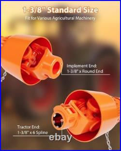 Durable PTO Drive Shaft for Brush Hog, Finish Mower