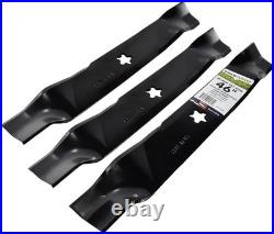 Efficient 3-Blade Set for Craftsman & Husqvarna 46 Mowing Black Finish