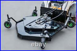 Finish Mower Attachment Fit BobCat Skid Steer 3 Blades Heavy Duty Finish Mower