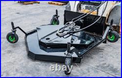 Finish Mower Attachment Fit BobCat Skid Steer 3 Blades Heavy Duty Finish Mower