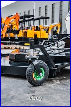 Finish Mower Attachment Fit BobCat Skid Steer 3 Blades Heavy Duty Finish Mower