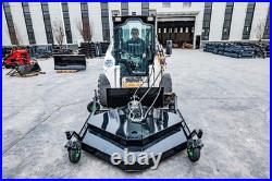 Finish Mower Attachment Fit BobCat Skid Steer 3 Blades Heavy Duty Finish Mower