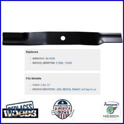 Finishing Mower Blades For Woods L306 RM306 RM600 Replaces 31306 13404 3-PK