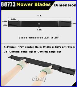 For 6' Bush Hog ATH720 FTH720 RDTH72 RDTH720 72 Cut Finish Mower Blades 88773