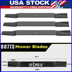 For Bush Hog 88773 82325 Blades 72 Cut Finish Mower Blades, 3 Blades Set