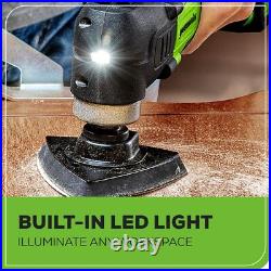Greenworks 24V Cordless Oscillating Multi Tool with 13 Accessories 6 Speed 3° Os