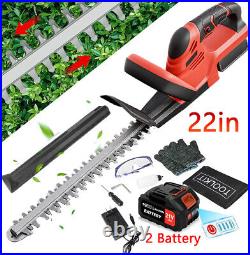 Handheld Electric Cordless Hedge Trimmer Bush Trimmer with 2PCS 21V Battery 800W