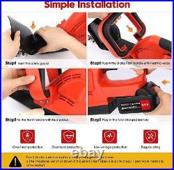 Handheld Electric Cordless Hedge Trimmer Bush Trimmer with 2PCS 21V Battery 800W