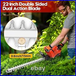 Handheld Electric Cordless Hedge Trimmer Bush Trimmer with 2PCS 21V Battery 800W