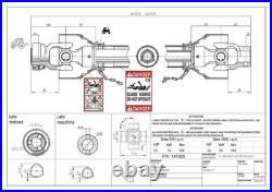 Heavy-Duty PTO Shaft 5-6 inch with 40.95 inch Cutting Height Tractor Powered