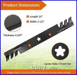 High-Performance 42 Gator Blades for Lawn Mowers Compatible with Major Brands