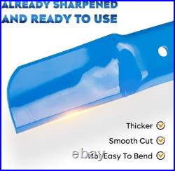 High-Performance 50 Mower Blades with 6-Point Star Design 6 Pack, Blue Finish