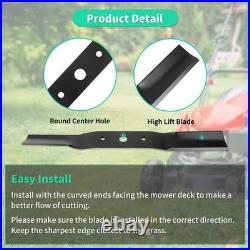 IDEASURE 890172C 72 Finish Mower Blades, High Lift, 3 Pack