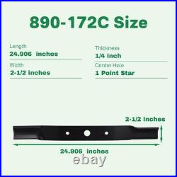 IWIWE 890-172C Finishing Mower Blades Fit for Landpride 890172C FDR1672 FDR25