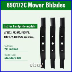 IWIWE 890-172C Finishing Mower Blades Fit for Landpride 890172C FDR1672 FDR25