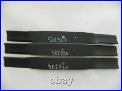 King Kutter 60 Finish Mower Blades Set of 3, Code 502320