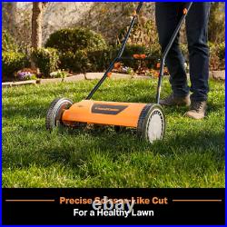 LMRM1602 16-Inch 5-Blade Push Reel Lawn Mower for a Perfect Lawn Finish