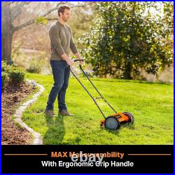 LMRM1602 16-Inch 5-Blade Push Reel Lawn Mower for a Perfect Lawn Finish