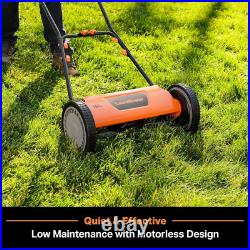LMRM1602 16-Inch 5-Blade Push Reel Lawn Mower for a Perfect Lawn Finish