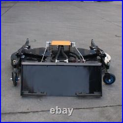 Landhonor 3 Blade 72'' Finish Mower Skid Steer Loader Attachment Hydraulic New