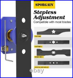 Lawn Mower Blade Sharpener & Balancer, 15°-45° Blue