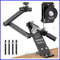 Lawn Mower Blade Sharpener & Balancer Adjustable 15°-45° for Precision Cutting