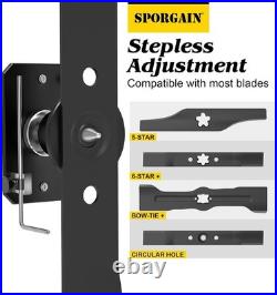 Lawn Mower Blade Sharpener & Balancer Adjustable 15°-45° for Precision Cutting