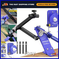 Lawn Mower Blade Sharpener & Balancer Tool Adjustable 15°-45° Angle, Easy Use
