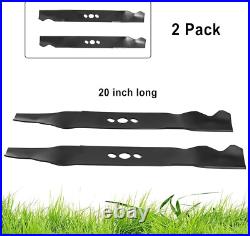 Long Lasting 20-Inch Lawn Mower Blades 2 Pack, Compatible with Hyper Tough