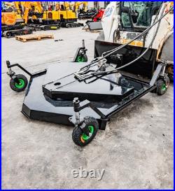 MMS 63'' Finishing Mower Fit BobCat Skid Steer 3 Blades Brush Cutter Attachment