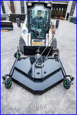 MMS 63'' Finishing Mower Fit BobCat Skid Steer 3 Blades Brush Cutter Attachment