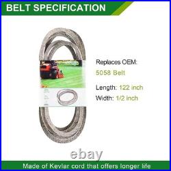 Mower Service Kit Replacement Parts Blades Belts V Belt Drive 60 Inch Finish Cut
