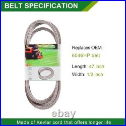 Mower Service Kit Replacement Parts Blades Belts V Belt Drive 60 Inch Finish Cut