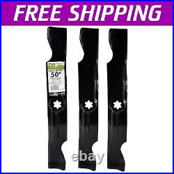 OEM-Compatible 3-Pack Mower Blades for MTD, Cub Cadet & Troy-Bilt Red Finish