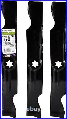 OEM-Compatible 3-Pack Mower Blades for MTD, Cub Cadet & Troy-Bilt Red Finish