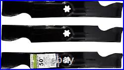 OEM-Compatible 3-Pack Mower Blades for MTD, Cub Cadet & Troy-Bilt Red Finish