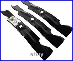 OEM-Compatible 3-Pack Mower Blades for MTD, Cub Cadet & Troy-Bilt Red Finish