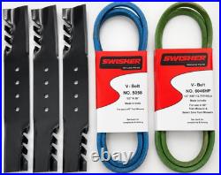OEM Swisher 21057 60 G6 Finish Cut Service Kit Blades Belts Fits FC14560