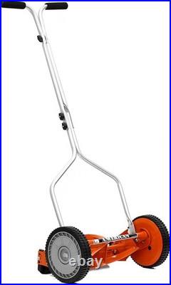 Precision Cutting 14-Inch Eco-Friendly Push Reel Mower 4 Blades, Red Finish Precision Cutting 14-Inch Eco-Friendly Push Reel Mower 4 Blades, Red Finish
