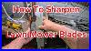 Professional Lawn Mower Blade Sharpening