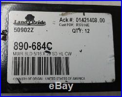 Qty-3 29 Land Pride 890-684C High Lift Blades for 84 cut Finish Mowers