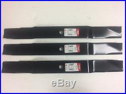 Set/3 blades Frontier GM1072E 72 grooming finish mower replaces #5BP0006845