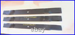 Set/3 mulching blades for Frontier GM2084 84 grooming finish mower 5BP0006690M
