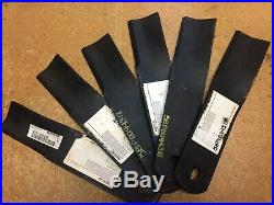 Set 6 OEM blades for Frontier GM2190 90 grooming finish mowers. 5BP0044318