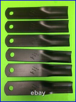 Set/6 blades John Deere/Frontier GM1190 90 grooming finish mower 5WP29186KT