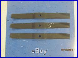 Set Of 3 5' Oem Finishing Mower Blades, Caroni 59006200, Maschio T14004010 -60