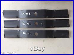 Set of 3 Blades for Land Pride 60 Cut Finish Mowers, Codes 890-204C, 890-171C