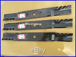 Set of 3 Gator blades for Woods RD7200 72 finishing grooming mowers 591585