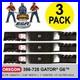 Set of 3 Oregon 396-728 Gator G6 Blades for 72 Cut Land Pride Zero-Turn Mowers